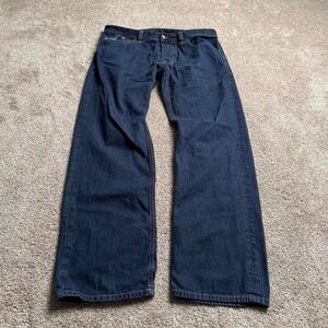DIESEL INDIGO BLUE "LARKEE" RELAXED STRAIGHT DENIM